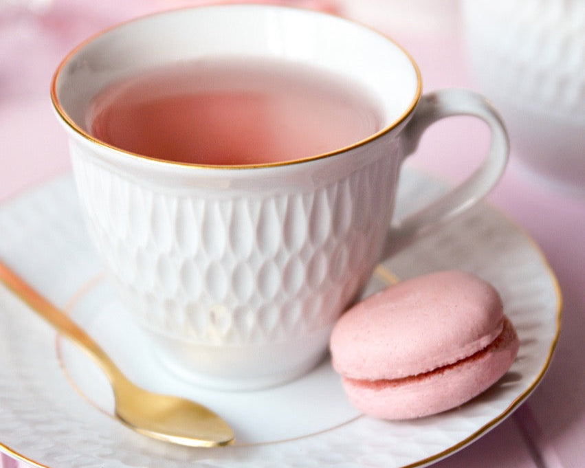 Set of 4 Cups & Saucers | Gold Line | Sofia