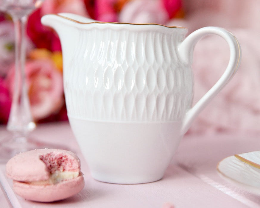 Sugar Bowl & Creamer | Gold Line | Sofia