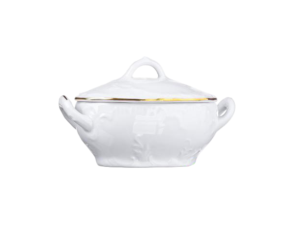 Mustard Dish | Rococo Gold Line