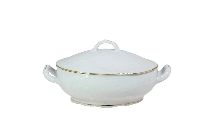 Ragout Dish | Rococo Gold Line