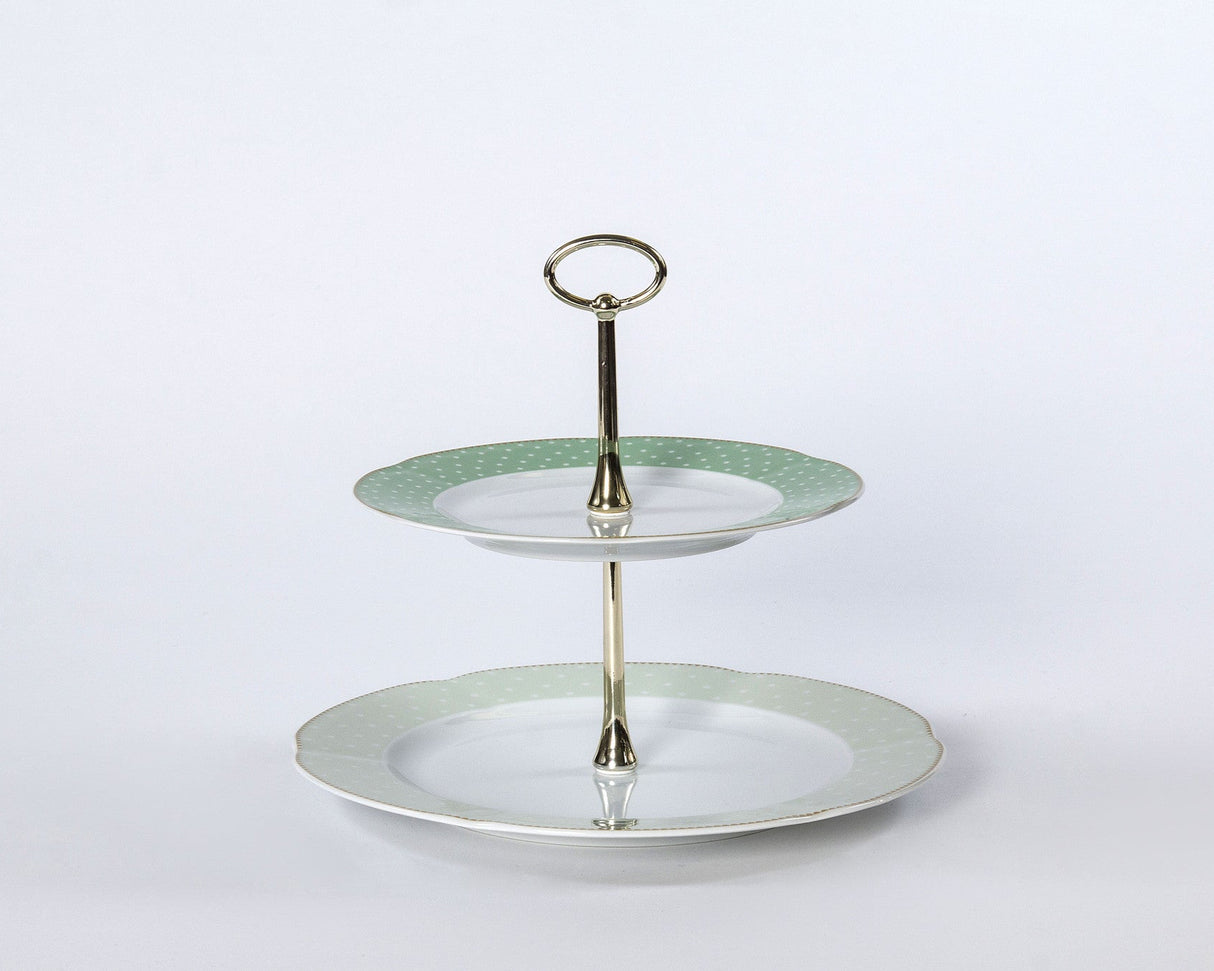 2-Tier Cake Stand | Bolero - Diamond Fine Porcelain