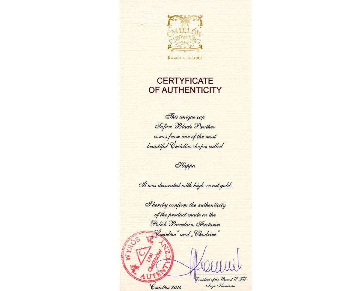 Elegant Cup & Saucer in Black | Happa - Diamond Fine Porcelain - 4