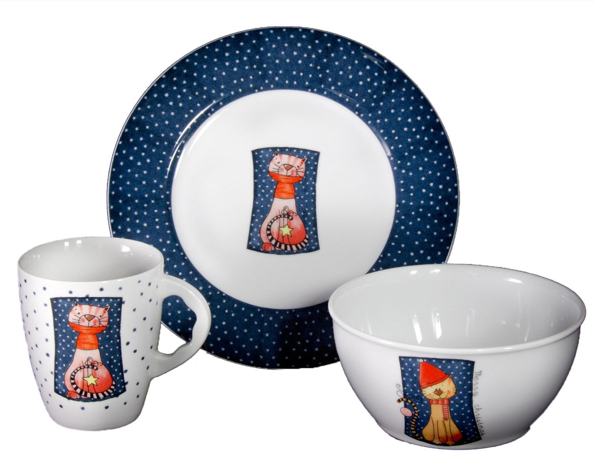 3-Piece Children's Porcelain Set