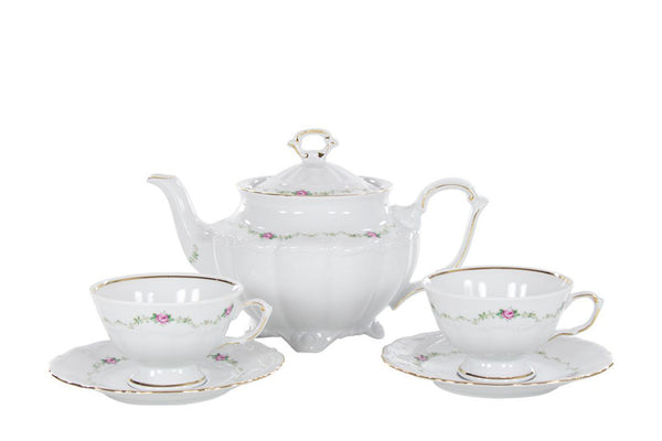 5-Piece Tea Set | Maria Teresa - Diamond Fine Porcelain - 1