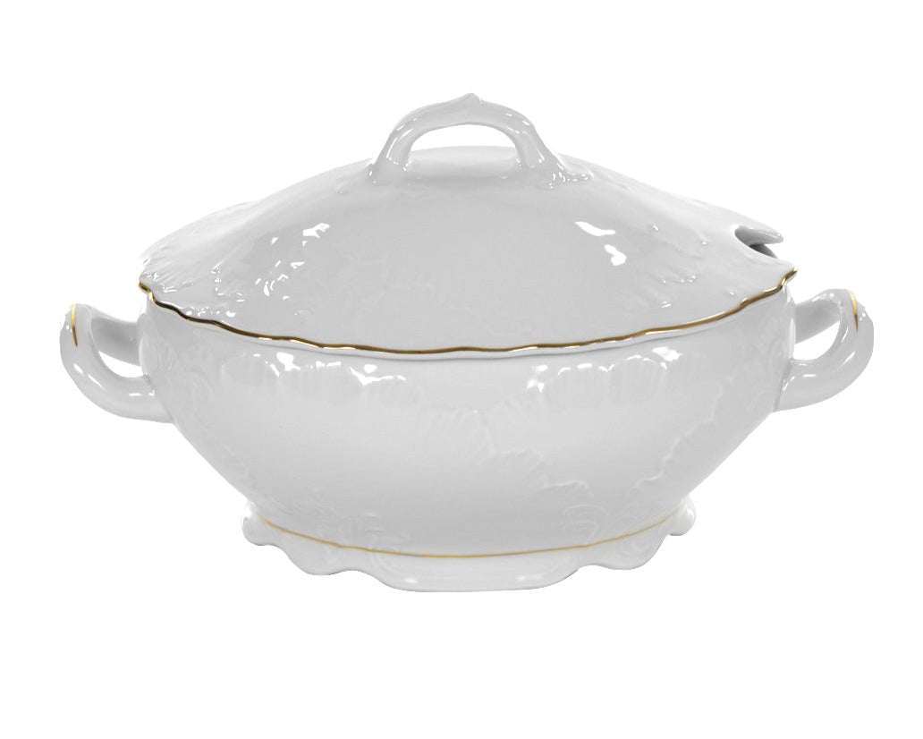 Soup Tureen | Rococo Gold Line