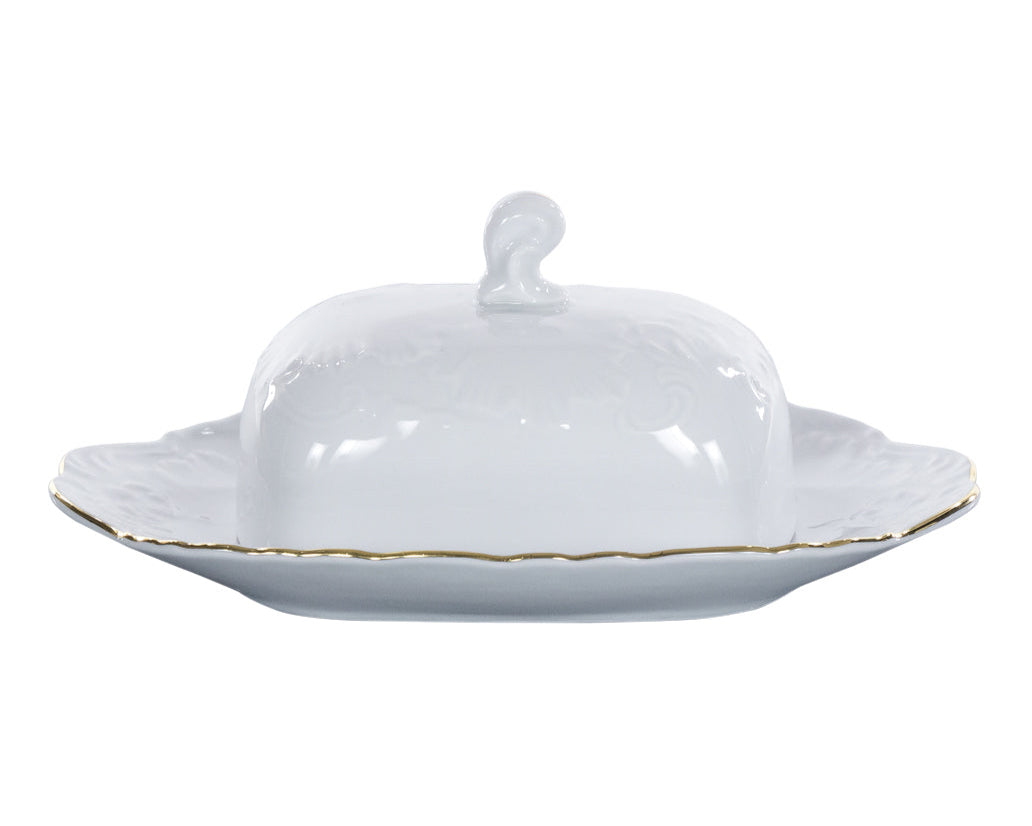 Butter Dish | Gold Line | Rococo