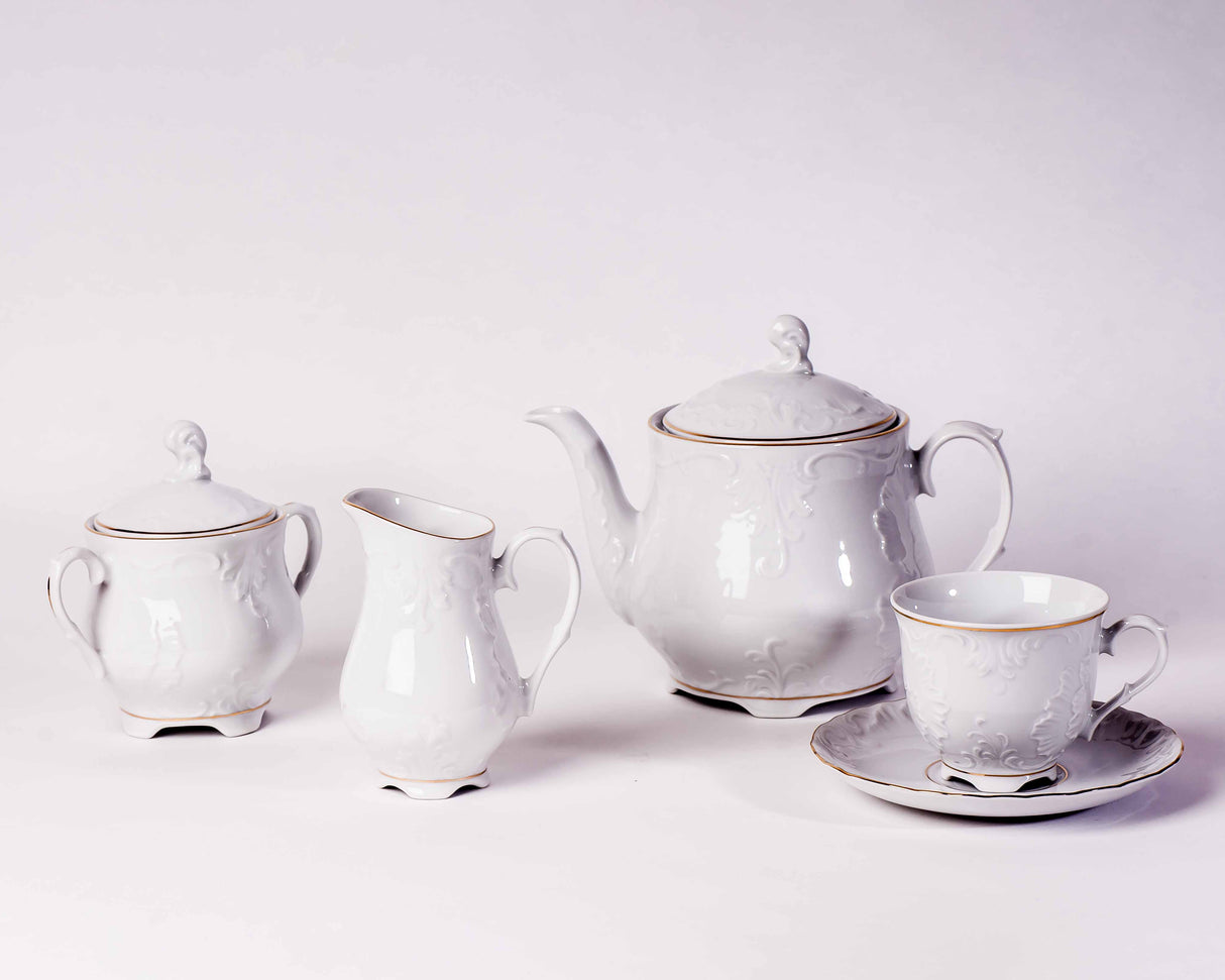 11-Piece Tea Set | Gold Line | Rococo