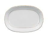 Serving Oval Dish 29cm | Rococo Gold Line