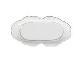 Serving Cake Tray 36cm | Rococo Gold Line