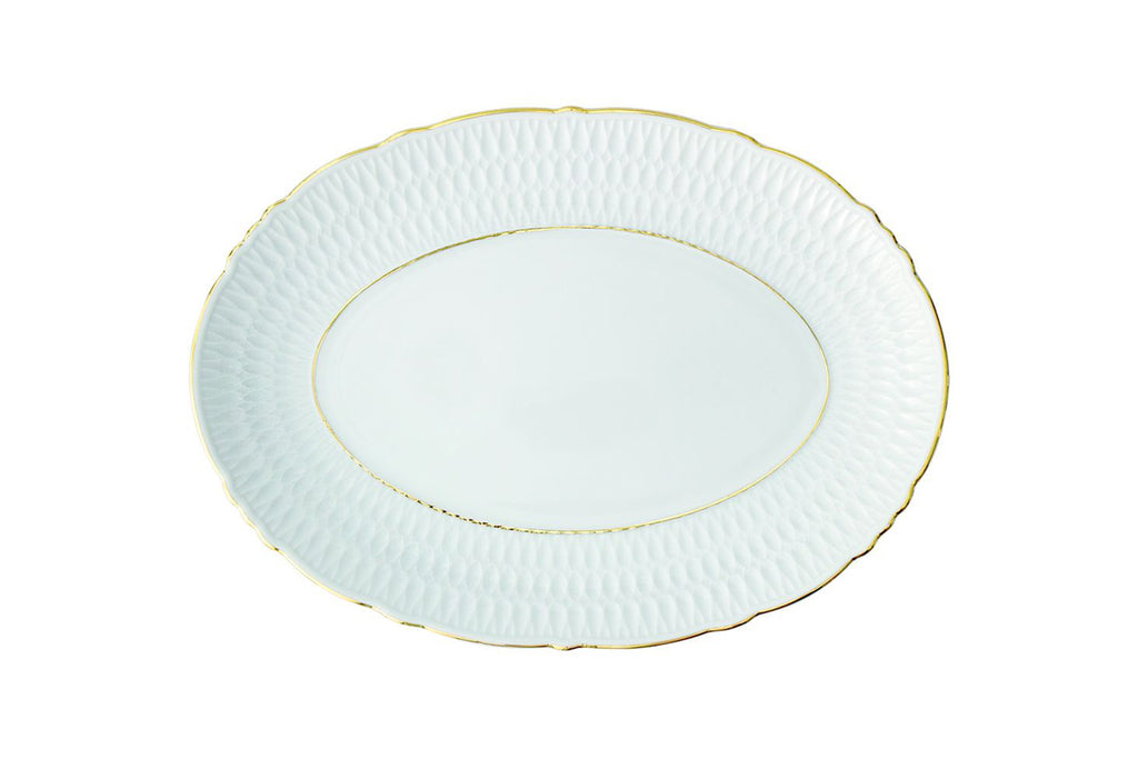 Serving Oval Dish 34cm | Gold Line | Sofia