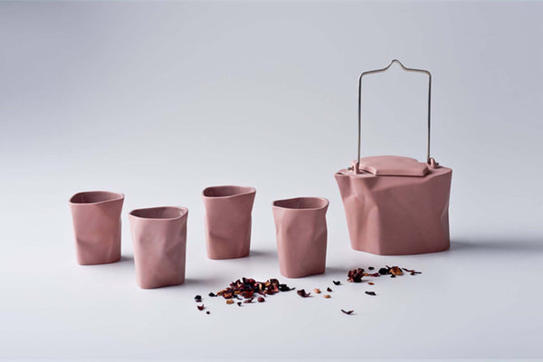 5-Piece Bent Tea Set | Rose