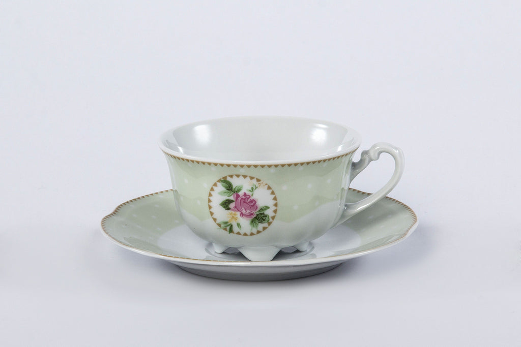 Vintage Tea Cup & Saucer | Bolero - Diamond Fine Porcelain