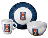 3-Piece Children's Porcelain Set