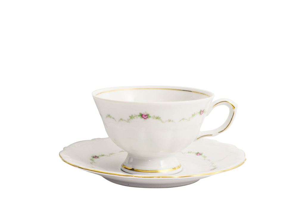 Elegant Cup & Saucer | Maria Teresa - Diamond Fine Porcelain - 1