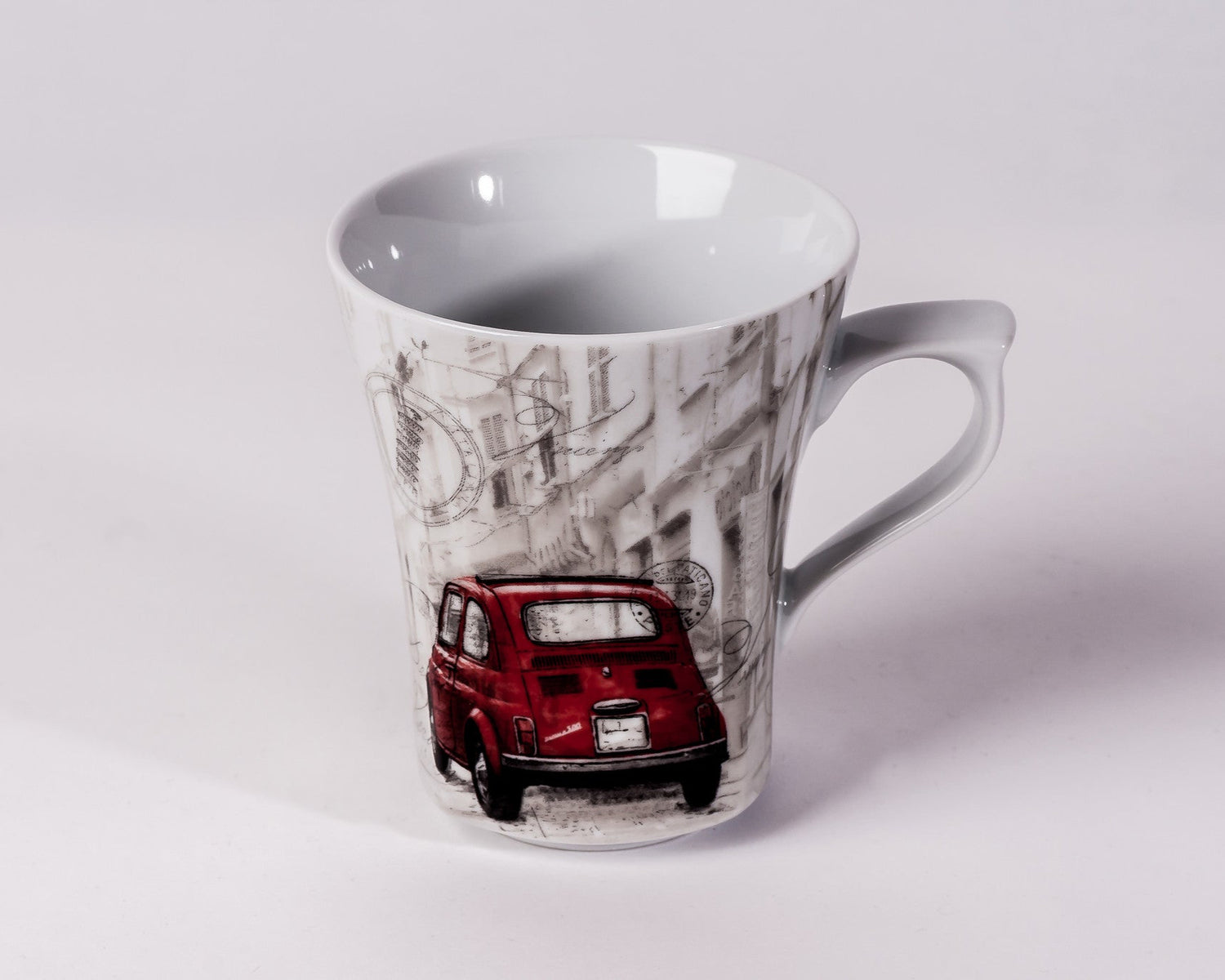 Mug 300ml Red Fiat - Diamond Fine Porcelain - 1