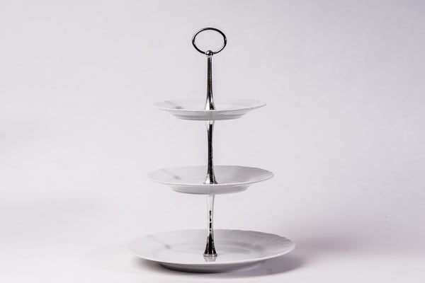 3-Tier Cake Stand | Rococo - Diamond Fine Porcelain - 1