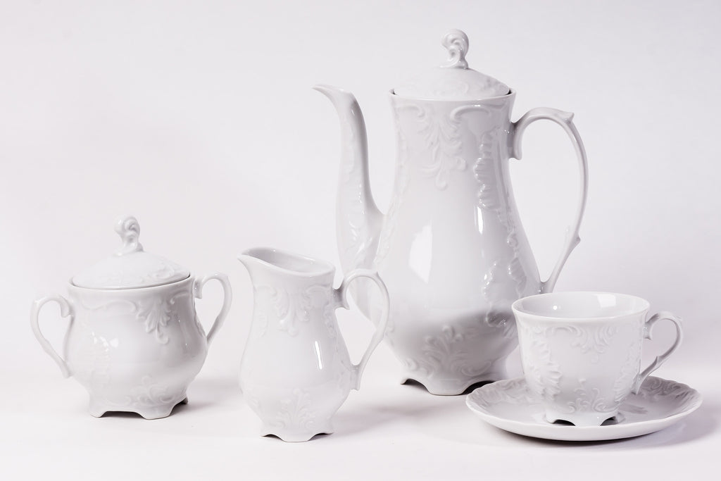 11-Piece Coffee Set | Rococo - Diamond Fine Porcelain - 2
