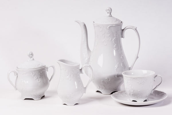 11-Piece Coffee Set | Rococo - Diamond Fine Porcelain - 1