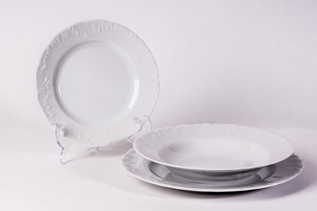 12-Piece Dinner Set | Rococo - Diamond Fine Porcelain
