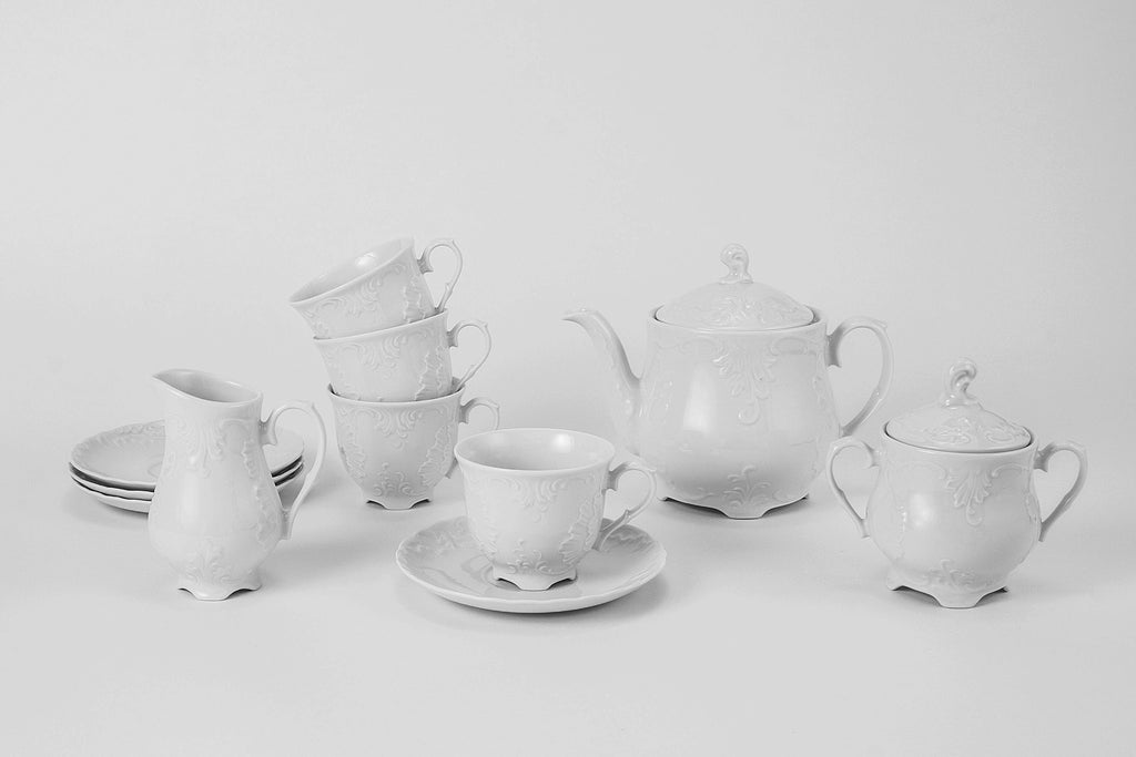 12-Piece Tea Set | Rococo - Diamond Fine Porcelain - 1