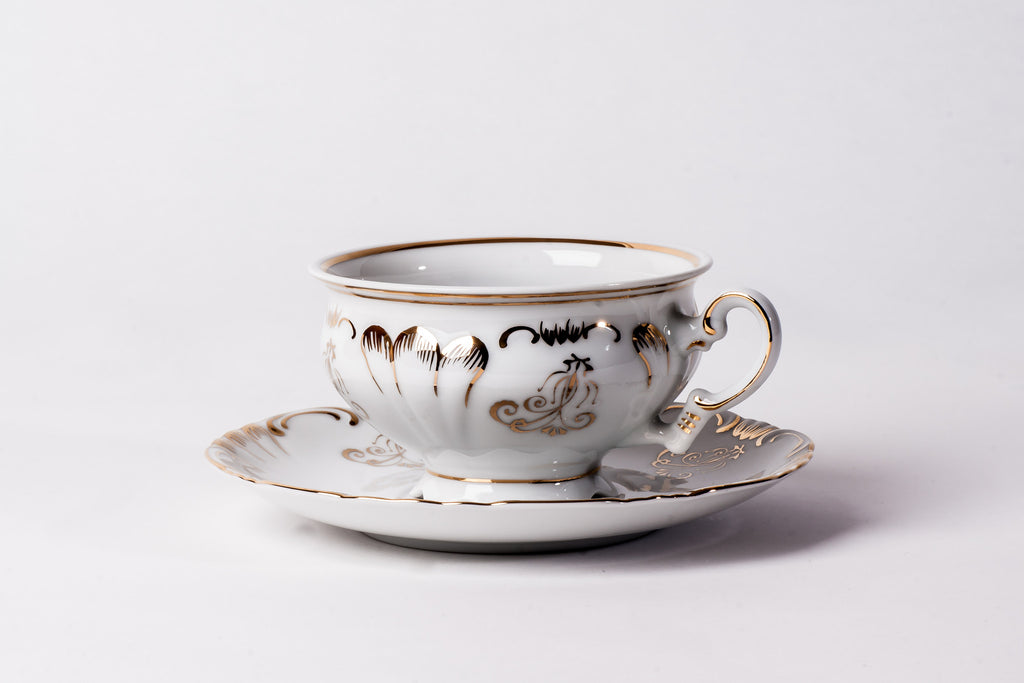 Elegant Cup & Saucer | Romeo - Diamond Fine Porcelain - 1