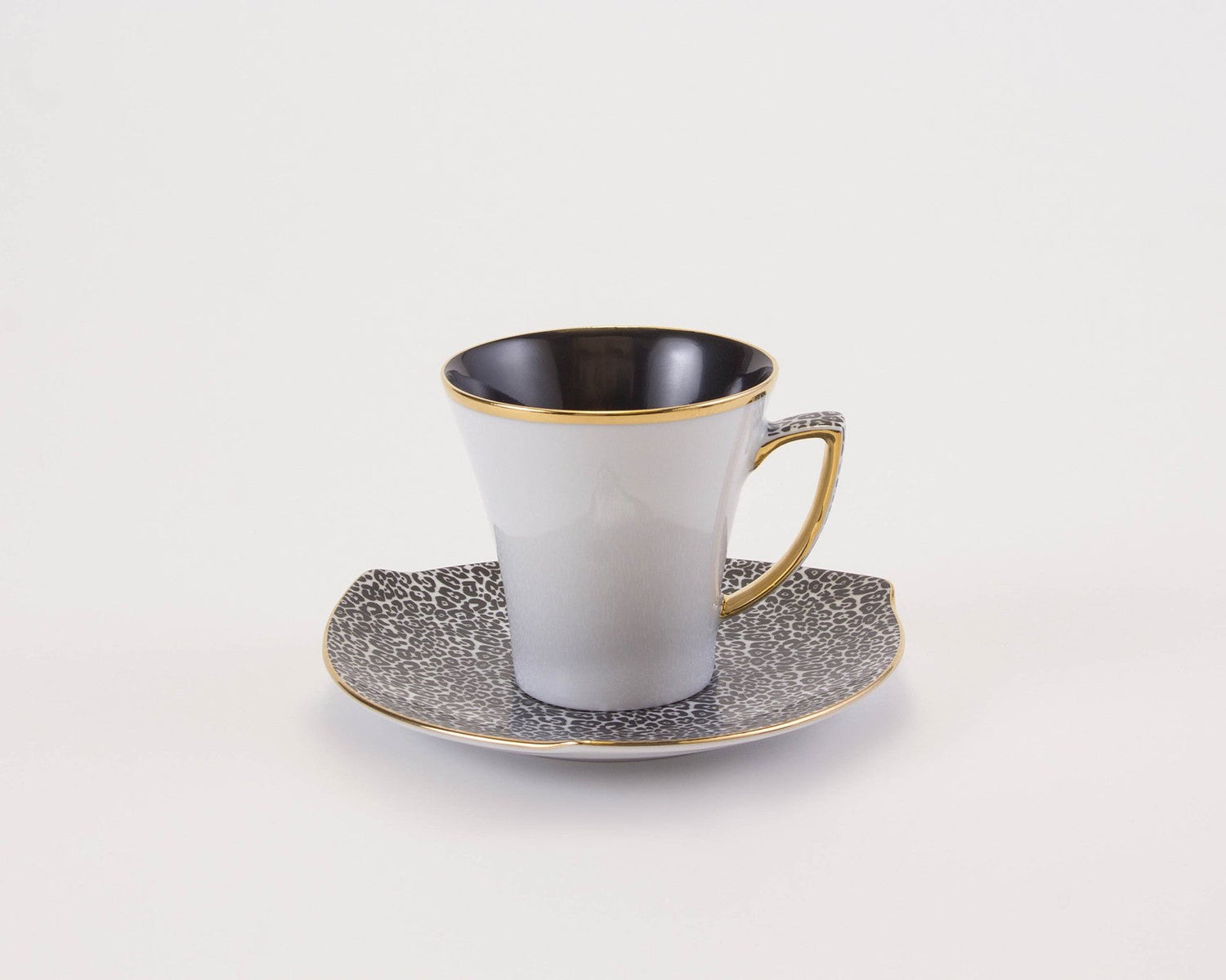 Elegant Cup & Saucer in White | Happa - Diamond Fine Porcelain - 2
