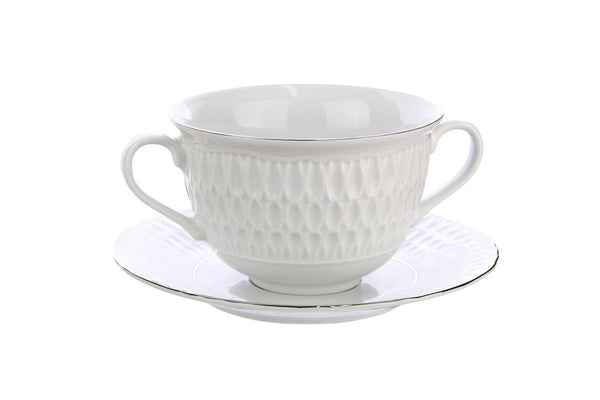 Bouillon Cup with Saucer | Platinum Line | Sofia