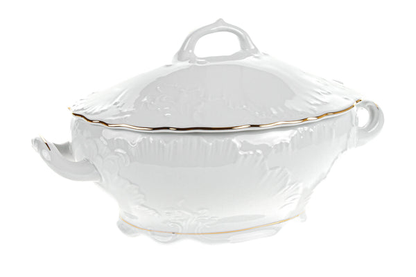 Soup Tureen | Rococo Gold Line