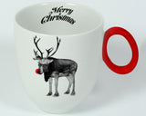 Christmas Mug 300ml | Reindeer - Diamond Fine Porcelain - 2