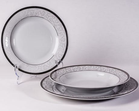 12-Piece Dinner Set | Yvonne - Diamond Fine Porcelain