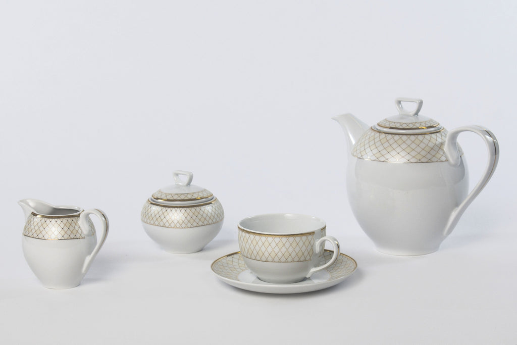 11-Piece Coffee Set | Yvonne - Diamond Fine Porcelain