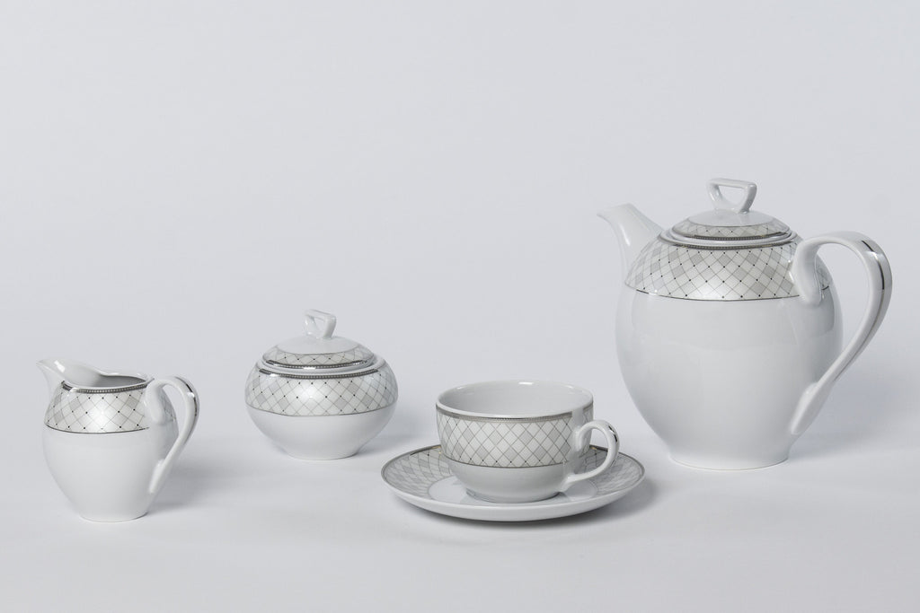 11-Piece Coffee Set | Yvonne - Diamond Fine Porcelain