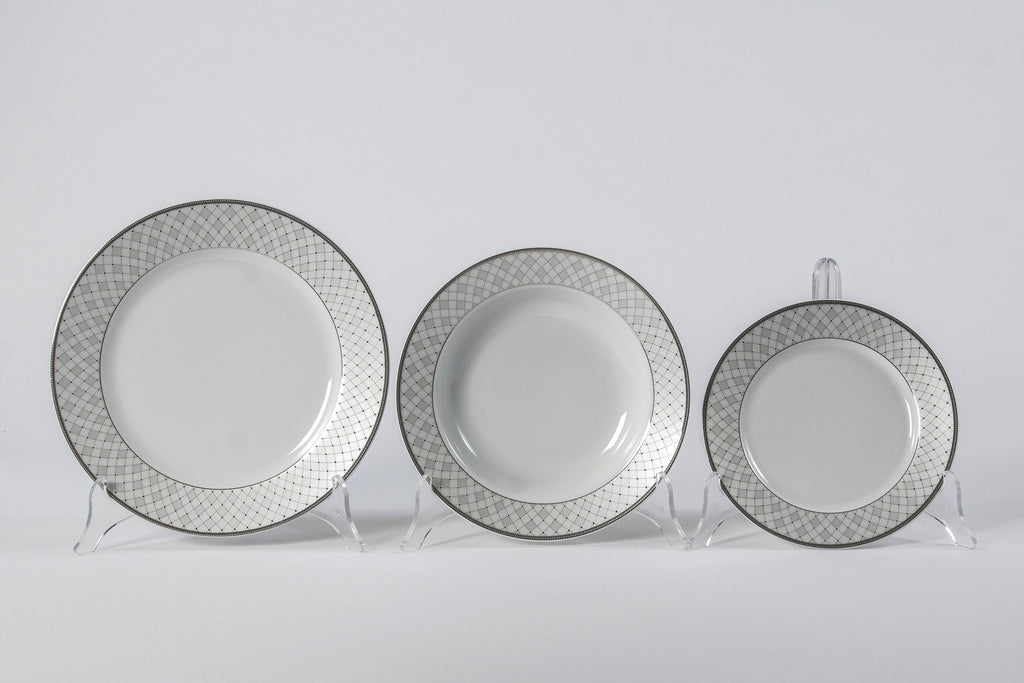 12-Piece Dinner Set | Yvonne - Diamond Fine Porcelain